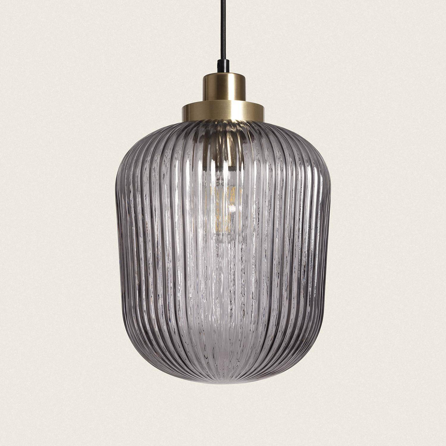 Lampa Wisząca z Metalu i Szkła Windsor - widok 3