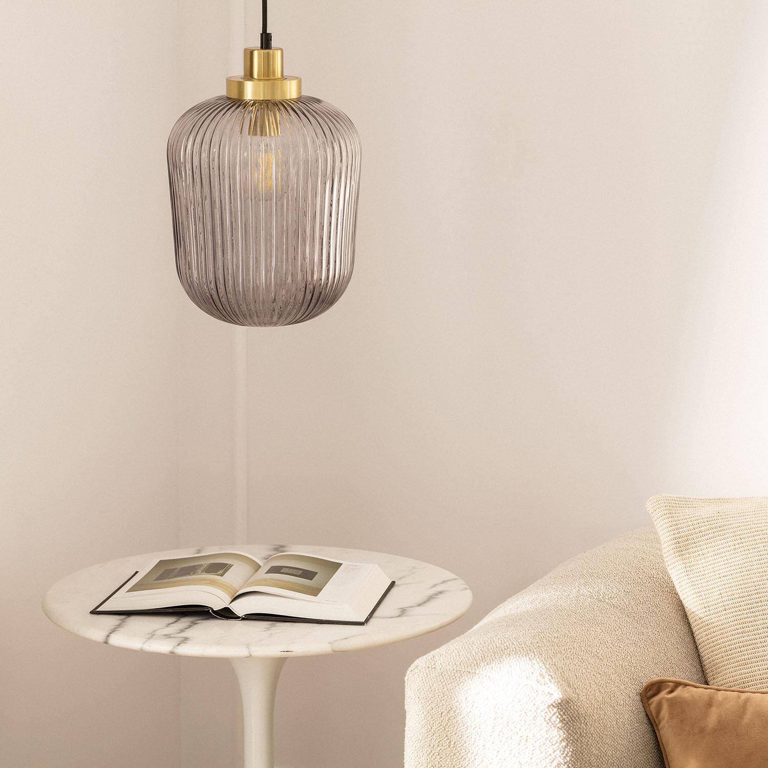 Lampa Wisząca z Metalu i Szkła Windsor - widok prezentacyjny