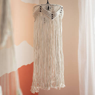 Bild von Pendelleuchte aus Baumwolle Macramé Nanti