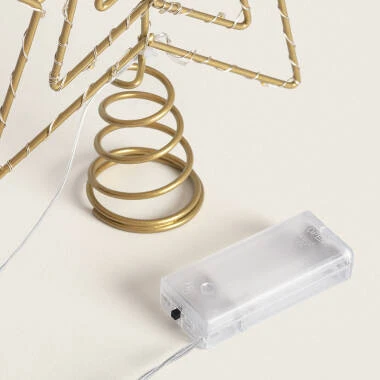 Image of LED Star for Christmas Tree Metal with Jaione Battery
