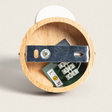 Image de Plafonnier Orientable Bois 1 Spot Albus 