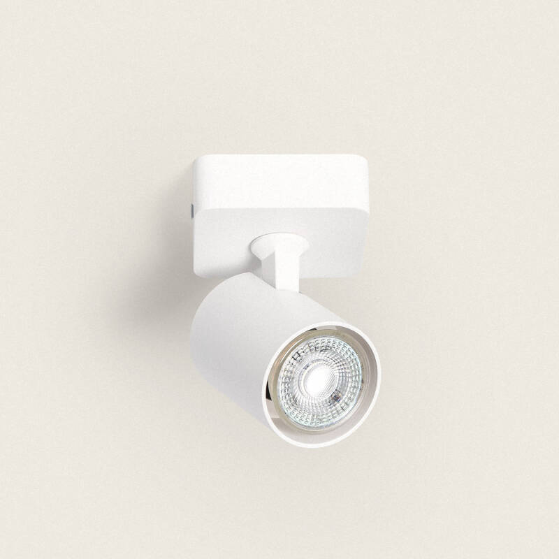 Afbeelding van Plafondlamp Richtbaar Aluminium   Cora 1 Spot Wit