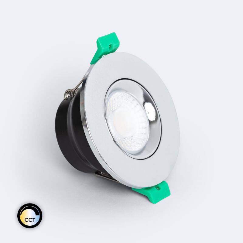 Afbeelding van Downlight LED 8W Rond Dimbaar IP65 Zaagmaat  Ø65 mm CCT Selecteerbaar RF90 Design Ajustable