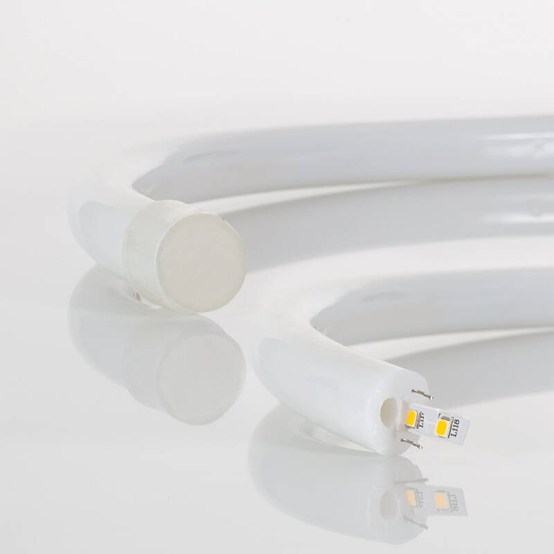 LEDKIA LIGHTING LED-Streifenrolle RGB 50m, Dimmbar 220V, IP65 Wasserfest, 60 LED/m, Schneidbar Alle 100 Cm Für Innen & Außen