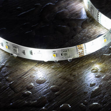 Bild von Set LED-Streifen RGBWW 12V 72LED/m 5m WiFi IP65 Schnitt alle 12.5cm