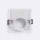 Bild von Downlight-Ring Eckig 45º Niedriger UGR-Wert für LED-Lampe GU10 / GU5.3 Schnitt 85x85 mm