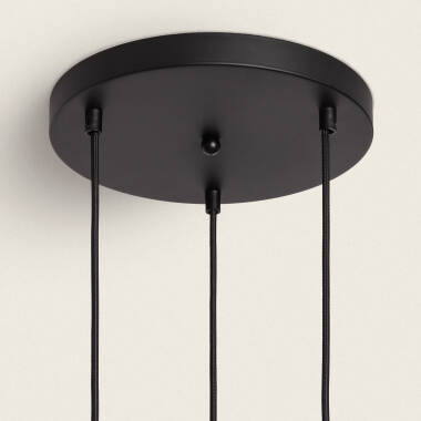 Bild von Pendelleuchte Metall und Glas Danae 3 Strahler