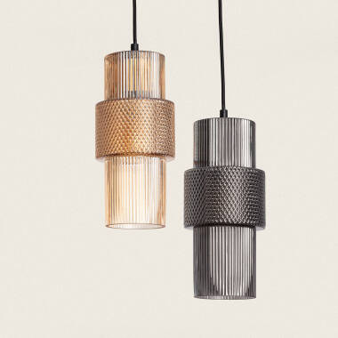 Afbeelding van Hanglamp Metaal en Glas Berila