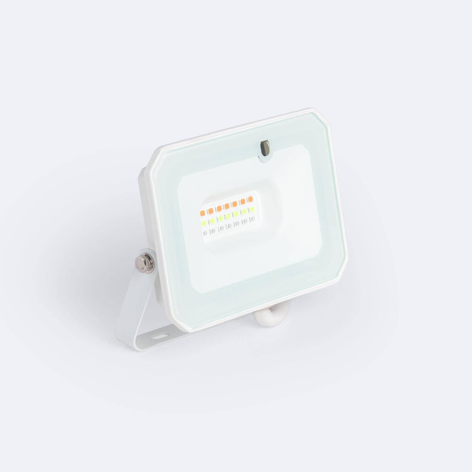 Naświetlacz LED 20W RGBW z Pilotem IR IP65 Biały - widok 2