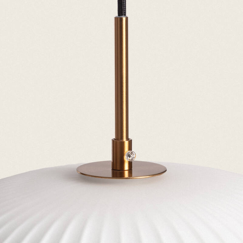 Bild von Pendelleuchte Metall und Glas Beca Oblade