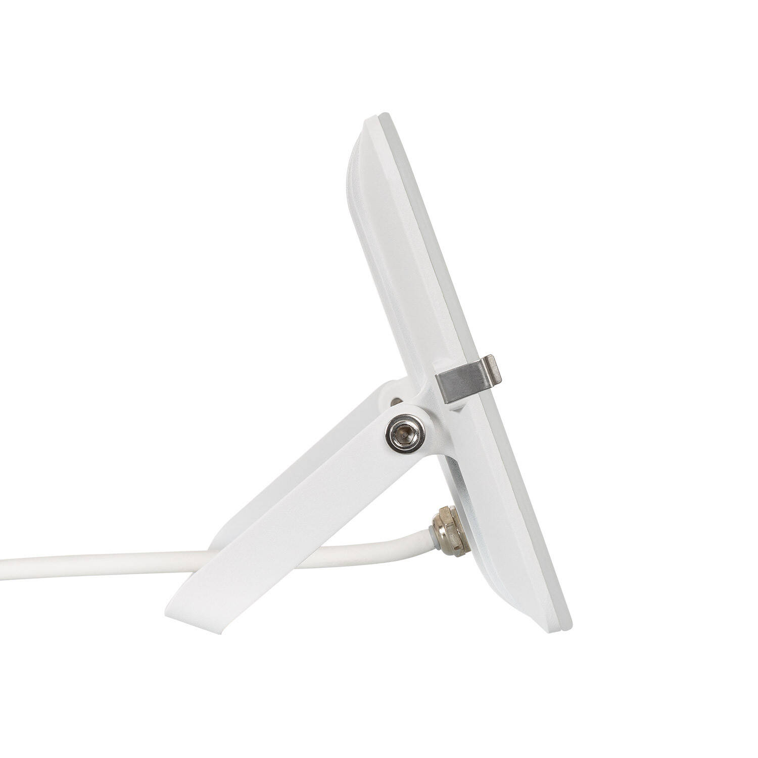 Naświetlacz LED 50W 120lm/W IP65 Slim Szklany Biały - widok szczegółowy