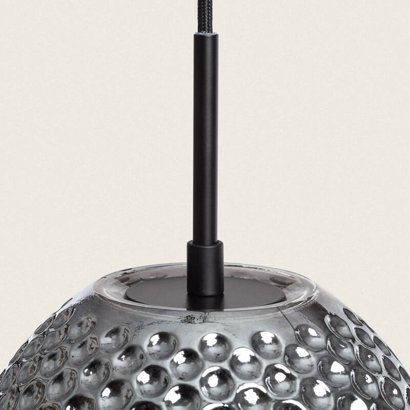 Bild von Pendelleuchte Metall und Glas Bernie