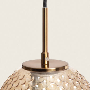 Bild von Pendelleuchte Metall und Glas Bernie