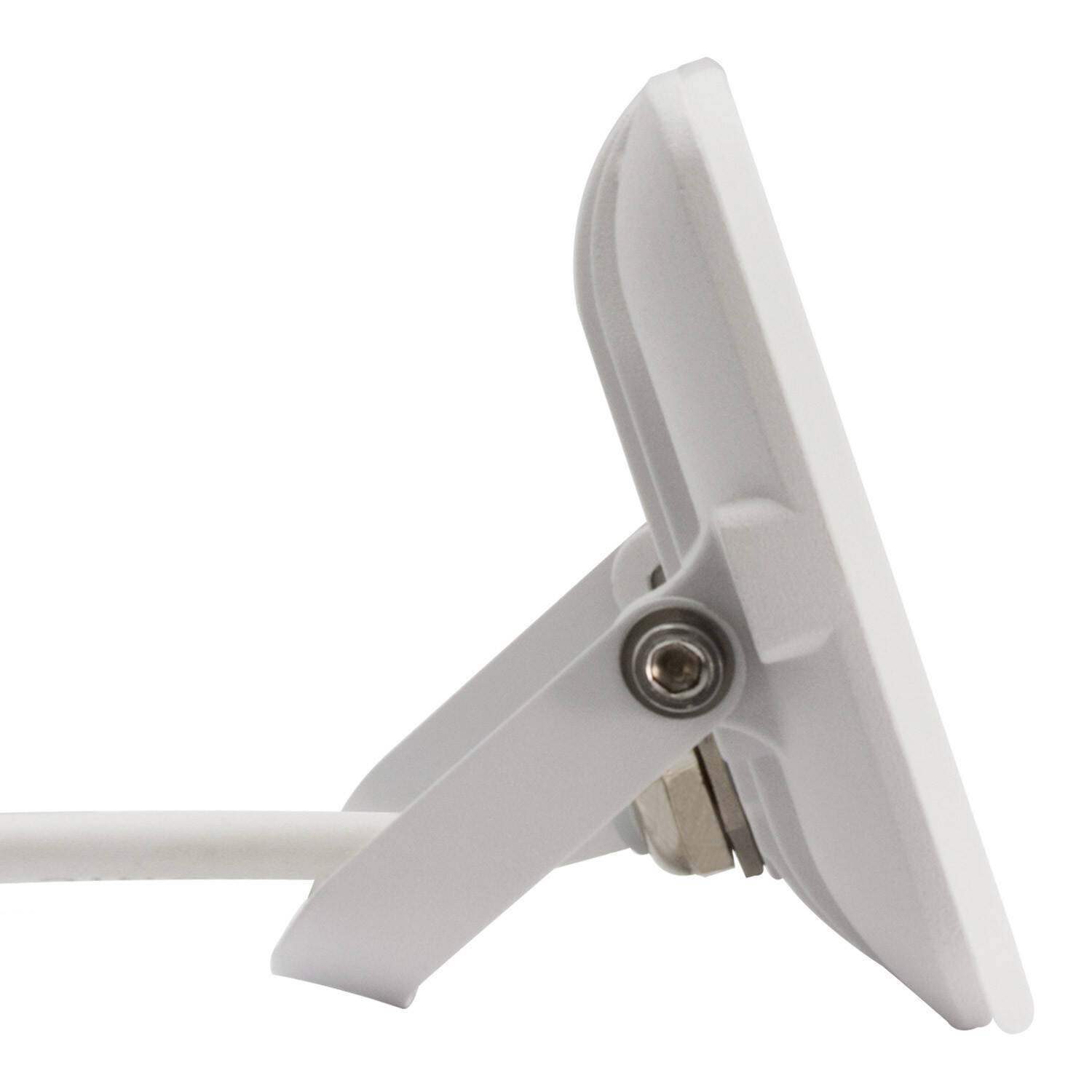 Naświetlacz LED 10W 120lm/W IP65 Slim Szklany Biały - widok szczegółowy