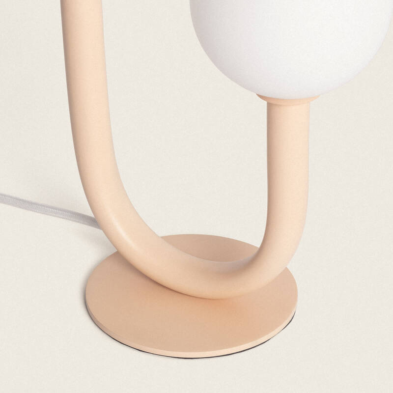 Image of Zeina Metal & Glass Table Lamp 