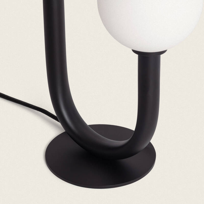 Image of Zeina Metal & Glass Table Lamp 