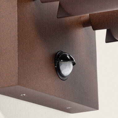 Afbeelding van Wandlamp Outdoor LED 18W Aluminium CCT Selecteerbaar Twee Spots met Bewegingssensor Kuriya