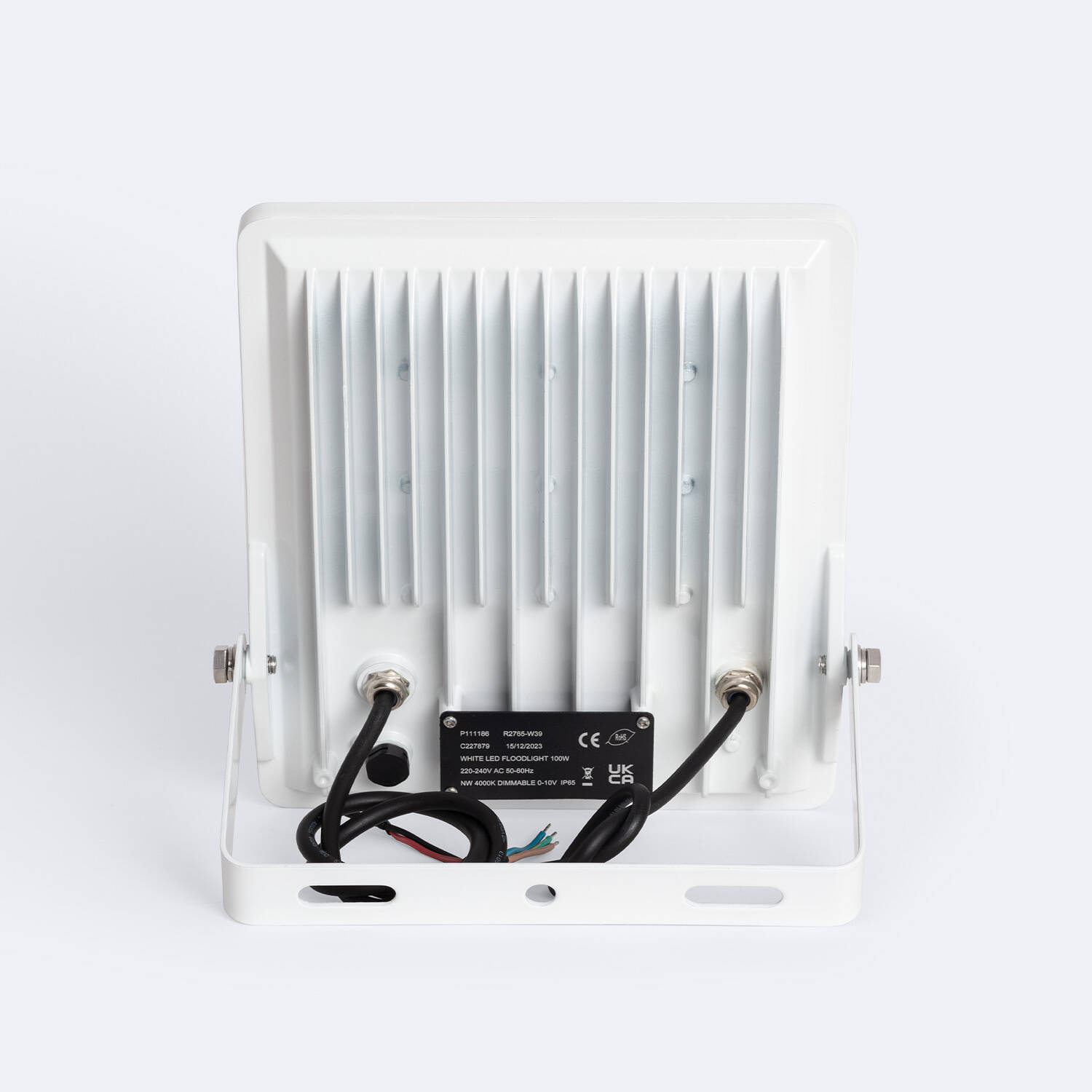 Naświetlacz LED 100W Regulacja TRIAC 170 lm/W IP65 ELEGANCE Slim PRO Biały - widok prezentacyjny