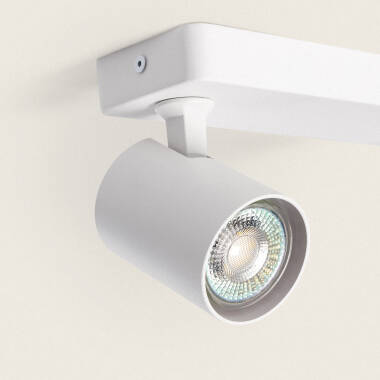 Image de Plafonnier Orientable Aluminium 2 Spots Blanc Cora