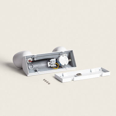 Afbeelding van Wandlamp Outdoor LED 12W Aluminium Abel Large Twee Spots