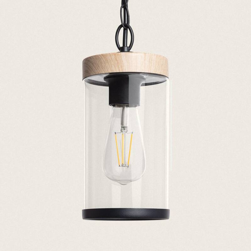 Immagine di Lampada a Sospensione per Esterni Vetro Silpoh
