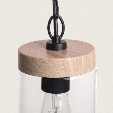 Immagine di Lampada a Sospensione per Esterni Vetro Silpoh