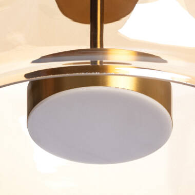 Immagine di Lampada a Sospensione LED 7W Metallo e Vetro Aba