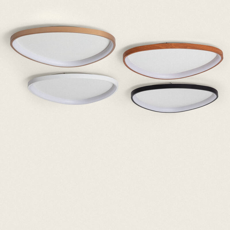 Image of Owen Oval 30W Metal CCT Selectable LED Ceiling Light Ø600 mm