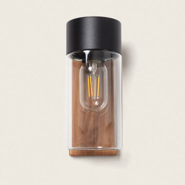 Immagine di Applique da Parete per Esterni Acciaio Inox e Vetro Isoba