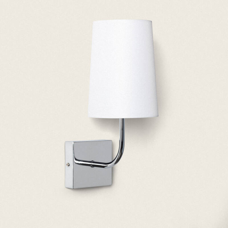 Afbeelding van Wandlamp Metaal Silver-Wollen Conne