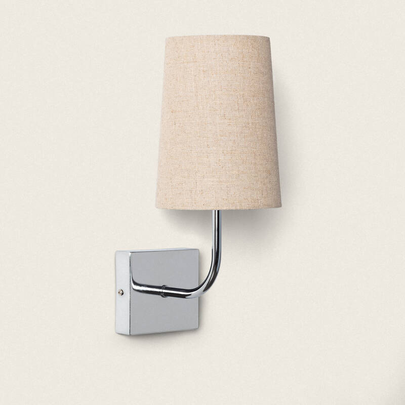 Afbeelding van Wandlamp Metaal Silver-Wollen Conne