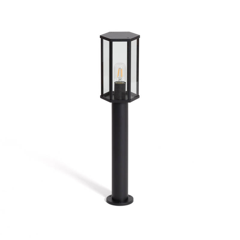 Image of Harlech Aluminium & Glass Outdoor Bollard 65cm 