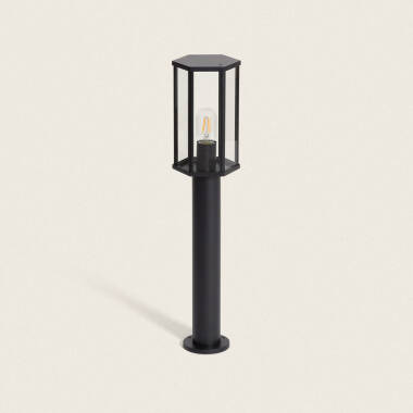 Image of Harlech Aluminium & Glass Outdoor Bollard 65cm 