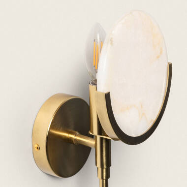 Image of Frome Metal & Glass Wall Lamp  Image of Frome Metal & Glass Wall Lamp