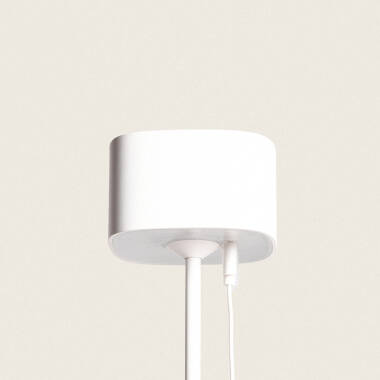 Afbeelding van LED Tafellamp met oplaadbare USB-batterij metaal Mounka Square