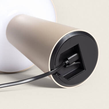 Image de Lampe à Poser LED Portable Extérieure avec Batterie USB Rechargeable Métal Uyanga