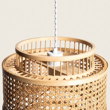 Bild von Pendelleuchte Rattan Syros