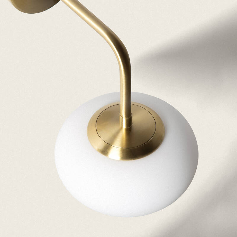 Image of Keyla 6W Metal & Glass LED Wall Lamp