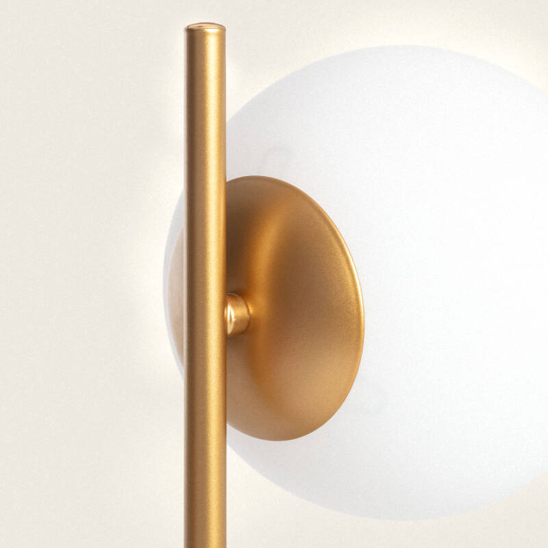 Immagine di Lampada da Tavolo Metallo e Vetro Lune