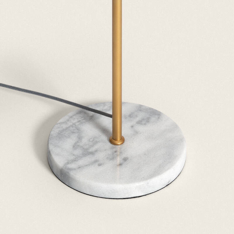 Afbeelding van Lámpara de Pie de Metal y Cristal Lune