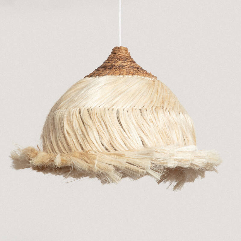 Immagine di Lampada a Sospensione Rattan e Ramia Kempo Kulu ILUZZIA 