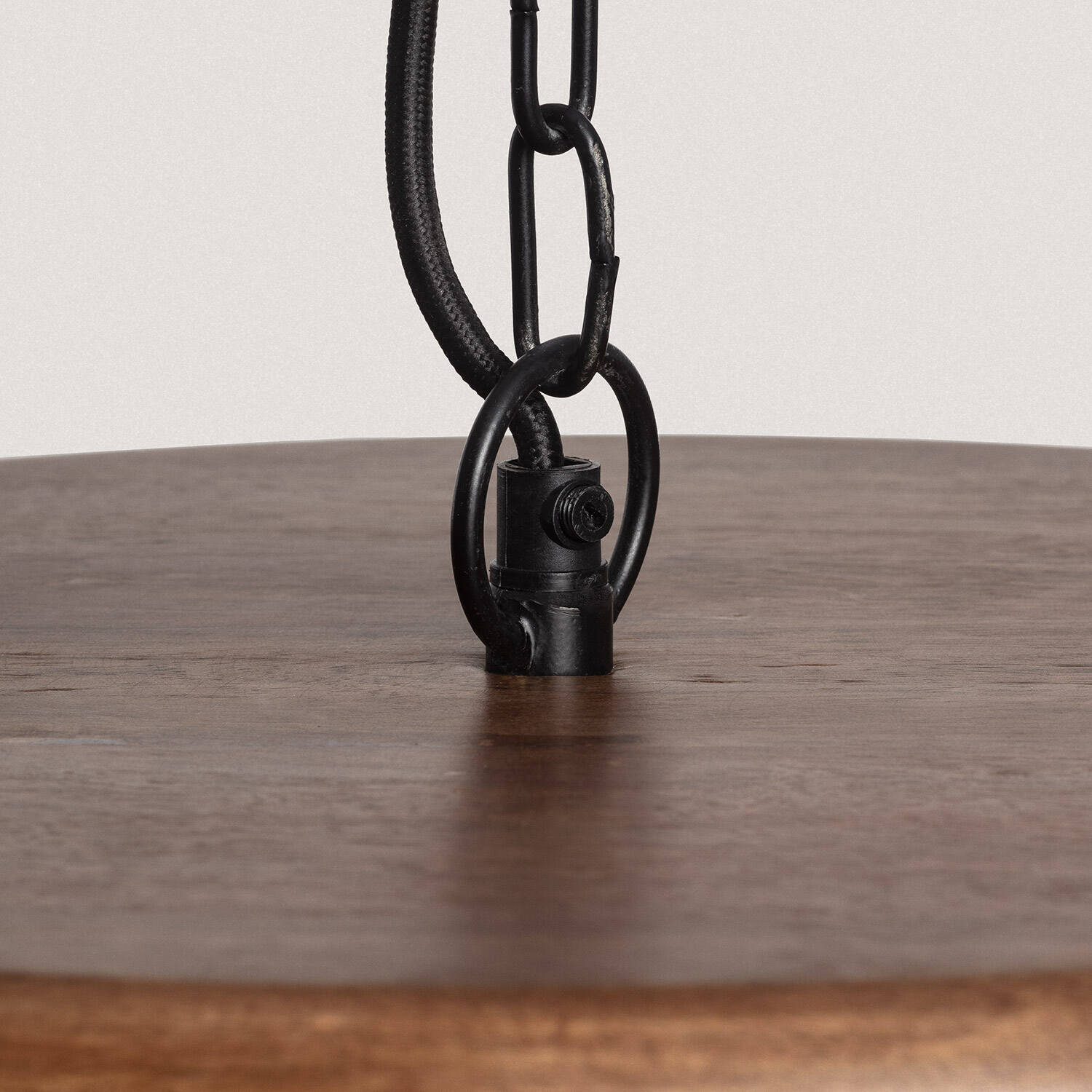 Lampa Wisząca z Drewna Celesta ILUZZIA - widok prezentacyjny