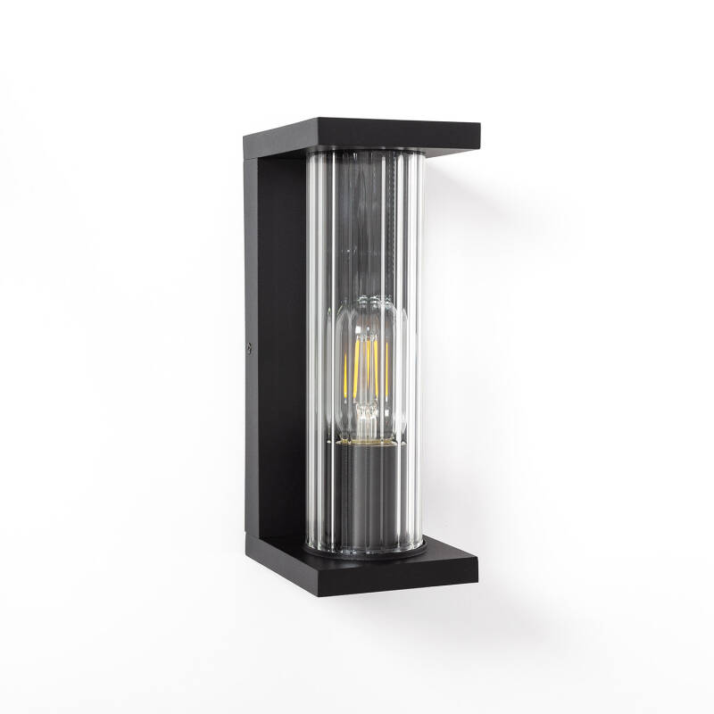 Image of Luton S Aluminium & Glass Outdoor Wall Lamp 