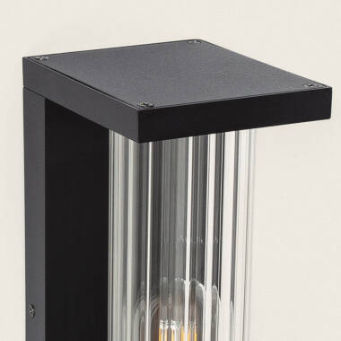 Image of Luton S Aluminium & Glass Outdoor Wall Lamp 