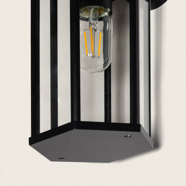 Image of Harlech DN Aluminium & Glass Outdoor Wall Lamp 