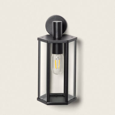 Image of Harlech DN Aluminium & Glass Outdoor Wall Lamp 