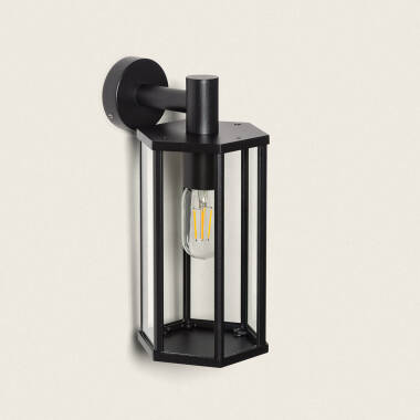 Image of Harlech DN Aluminium & Glass Outdoor Wall Lamp 