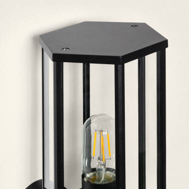 Image of Harlech Aluminium & Glass Outdoor Wall Lamp 