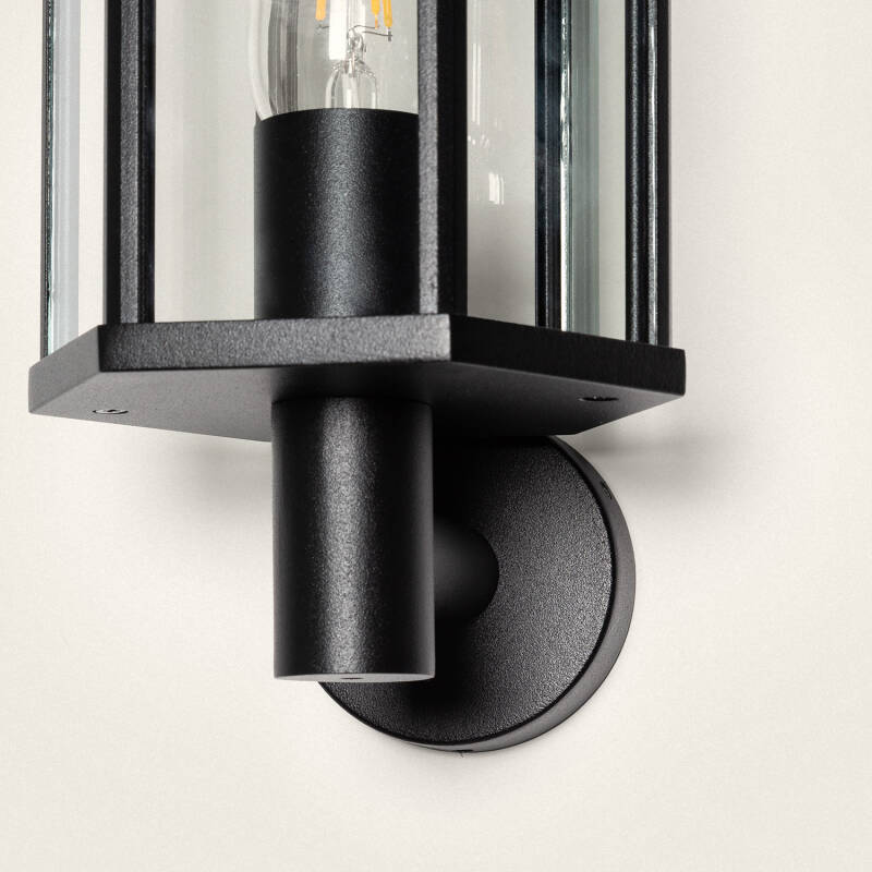 Image of Harlech Aluminium & Glass Outdoor Wall Lamp 