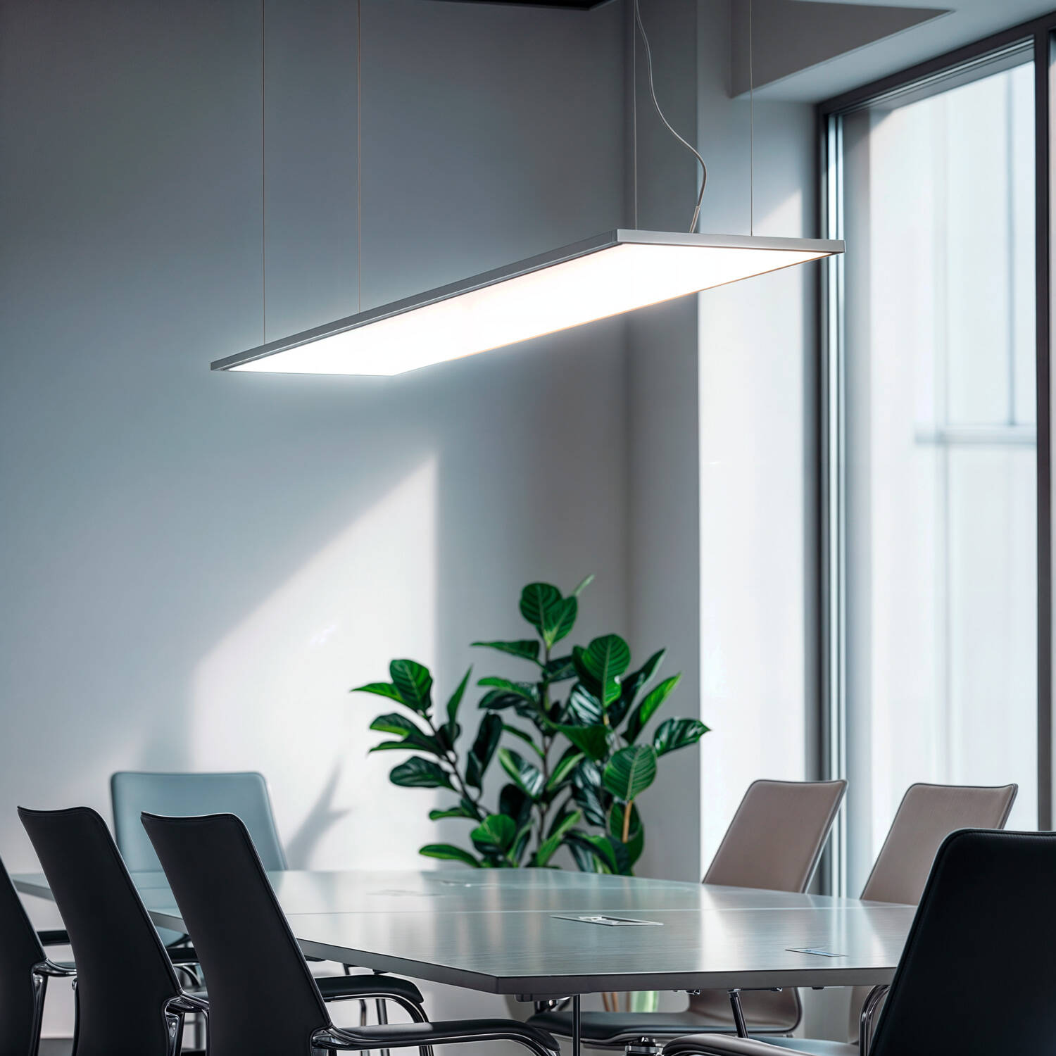 Panel LED 120x30 cm 40W 4000lm LIFUD + Zestaw Zawieszenia linkowego - ciepła biel - szczegoly